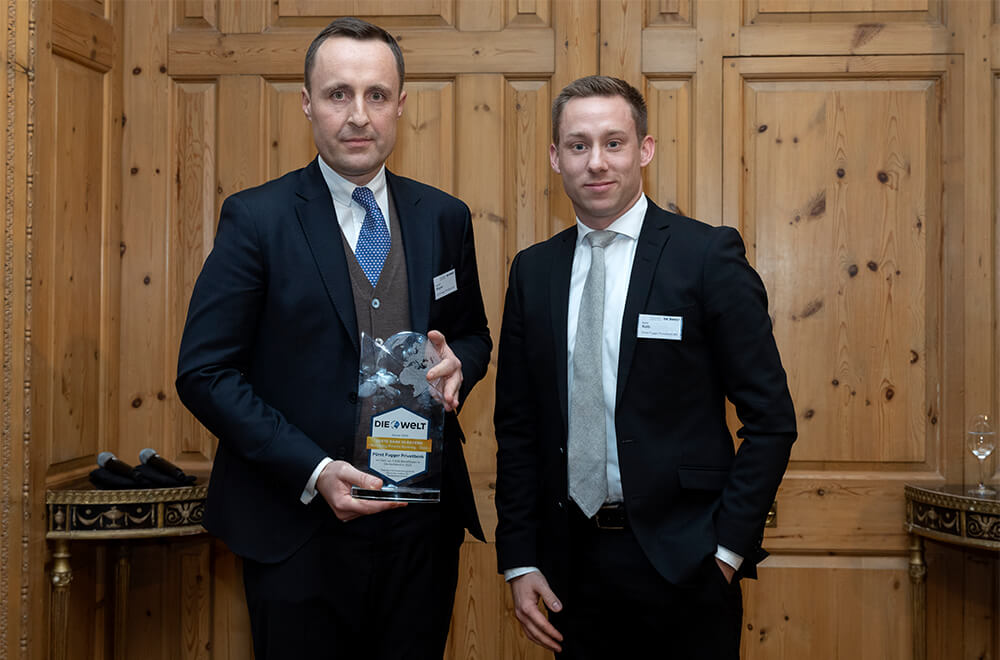 Alexander Wagner, Leiter der Niederlassung Augsburg und André Kolb, Private Banking Berater Fürst Fugger Privatbank AG